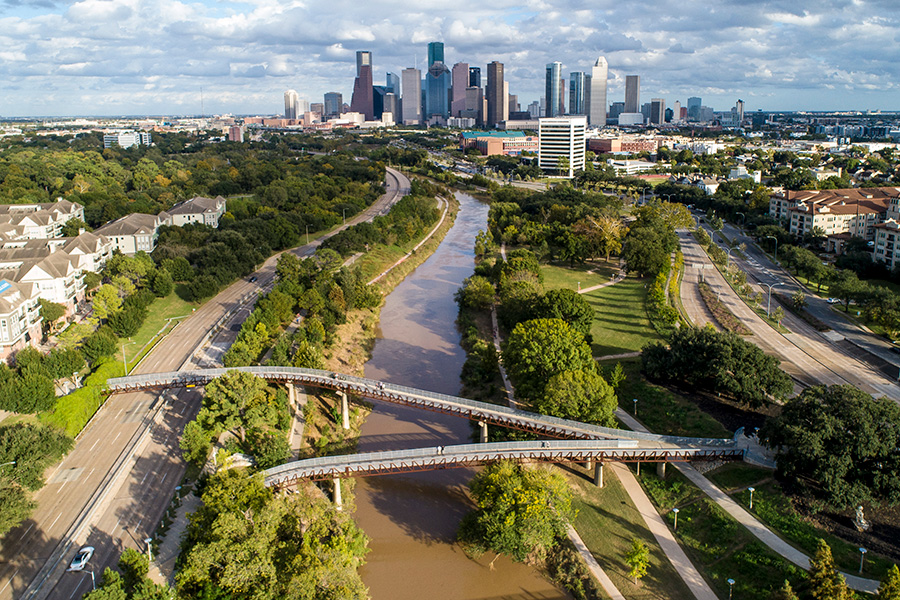01 Buffalo Bayou Park Connects Downtown Houston And Neighborhoods With Resilient Green Space Recreational Amenities And Bike Trails David Lloyd|Bidenpodiumdemnationalcommittee|02 Cyclists Explore Buffalo Bayou Park And Its Many Recreational Amenities David Lloyd