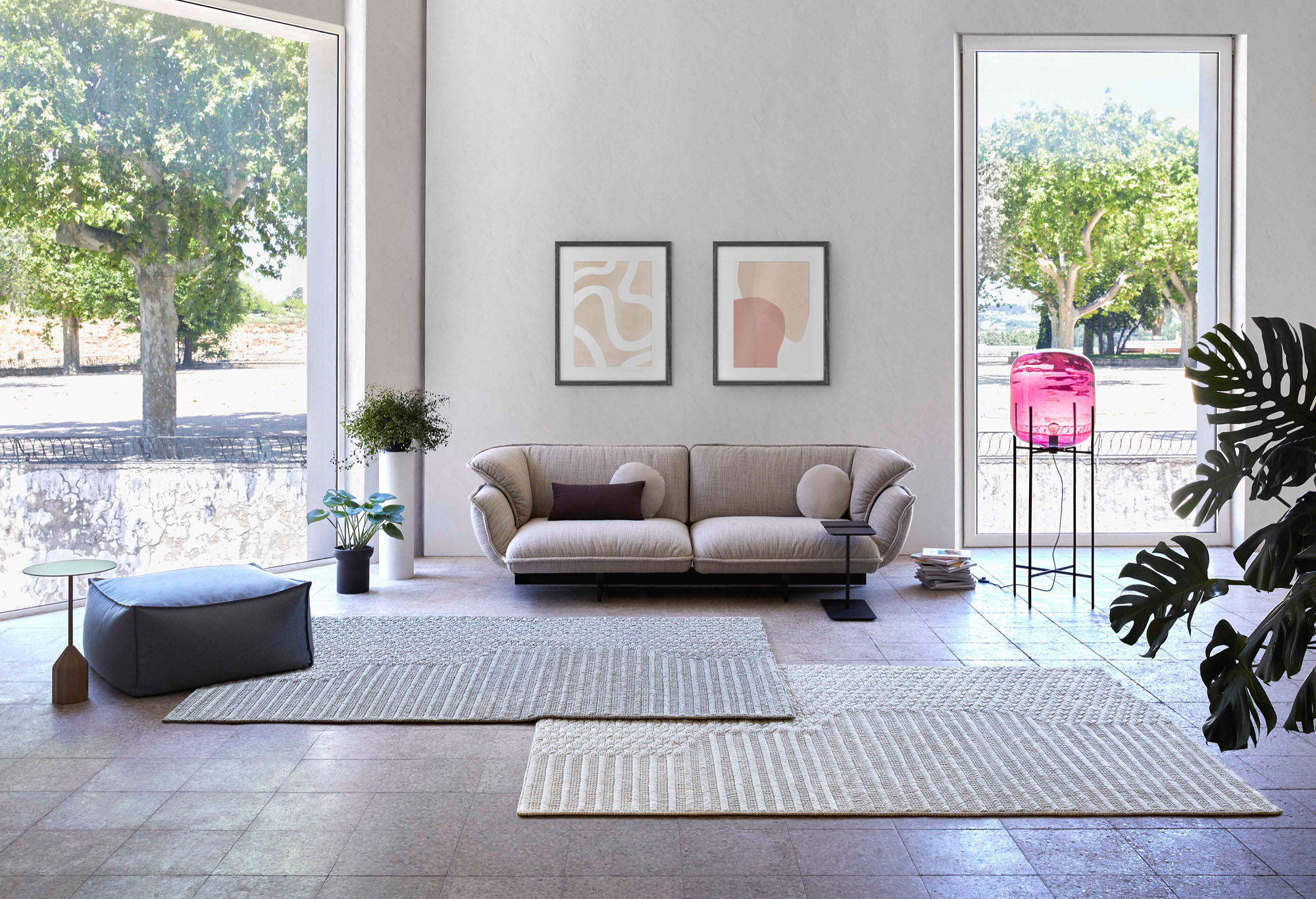 image of a sofa and rugs in a room