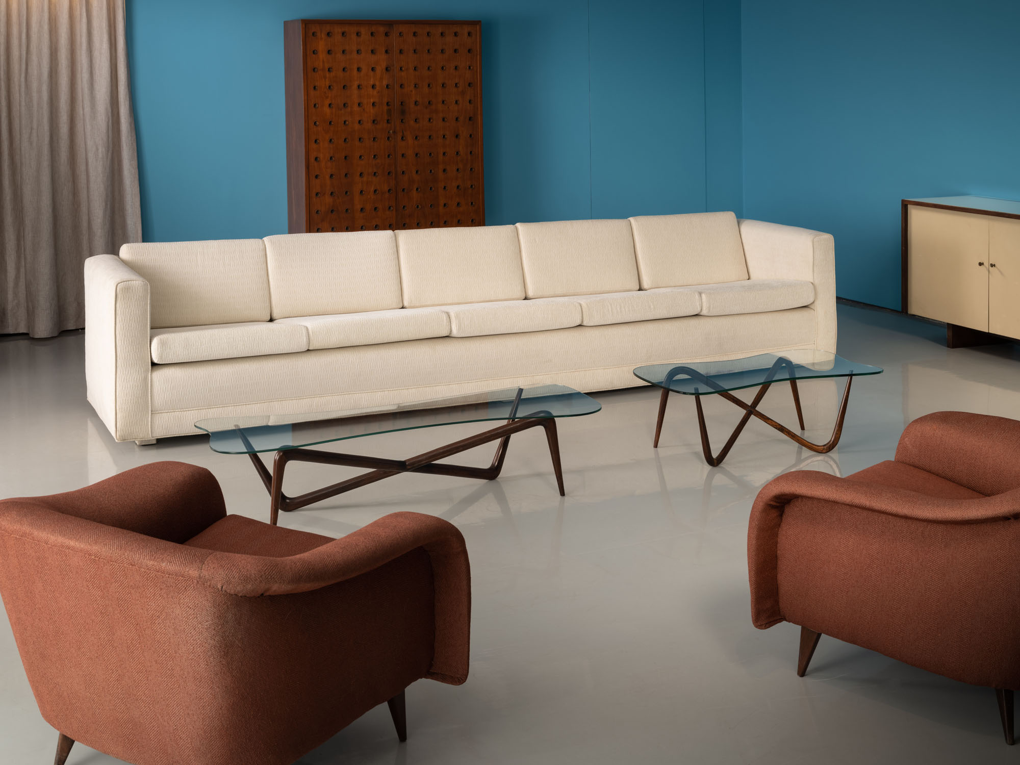 couches on display in a showroom