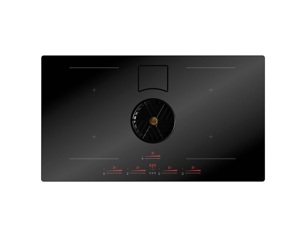 Image of a black cooktop