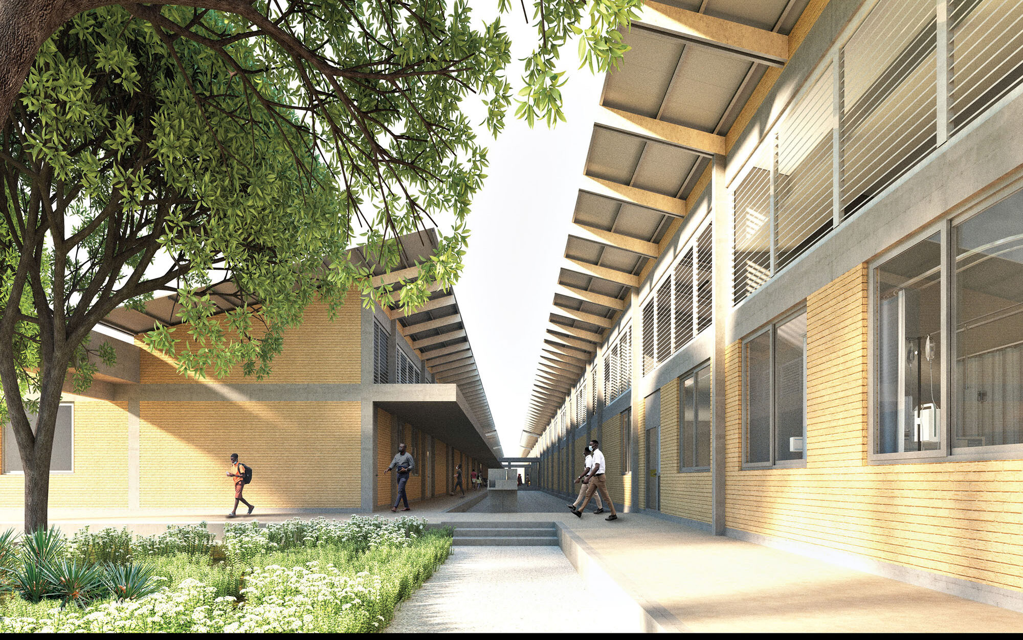 rendering of exterior of hospital