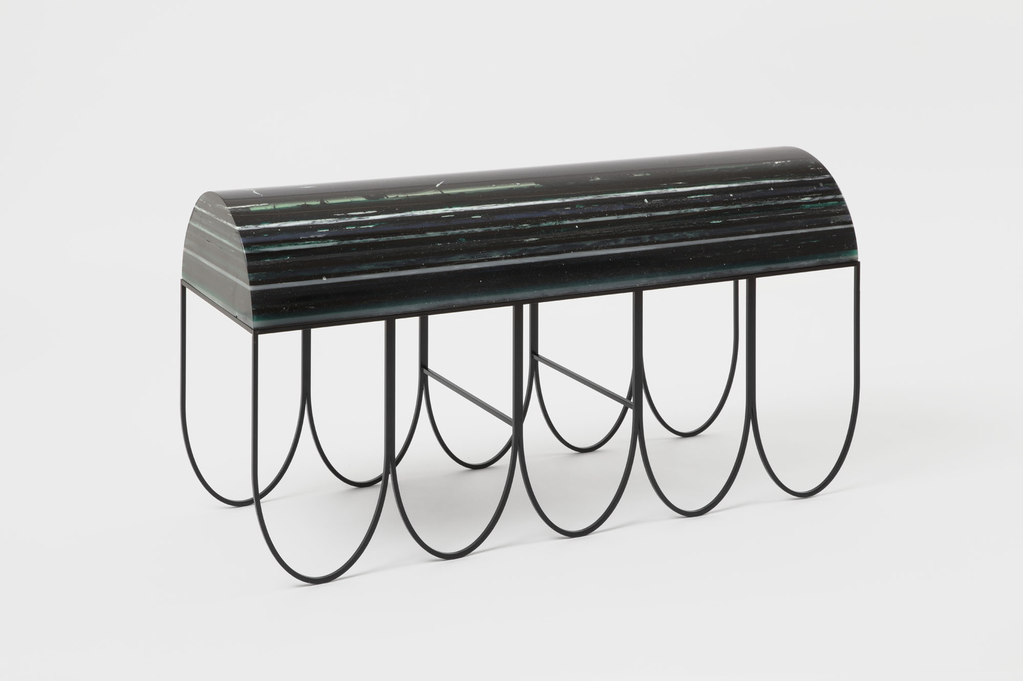 image of a round bench