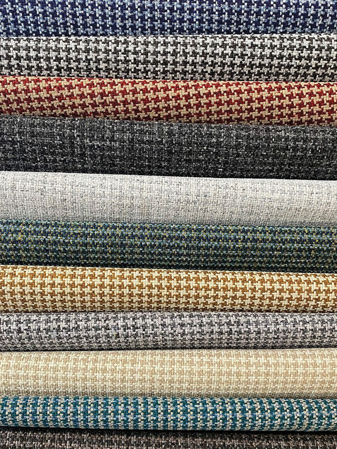 detail photograph of fabric samples