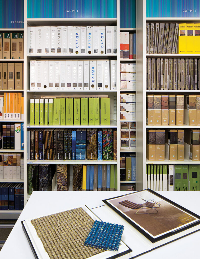 image showing an architecture firm's material library