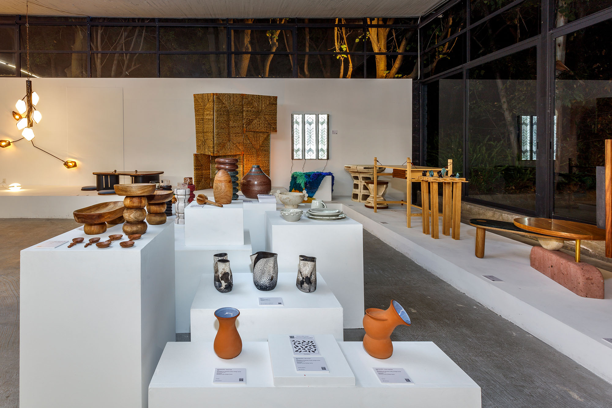 Design objects on display at Inédito in Mexico City.